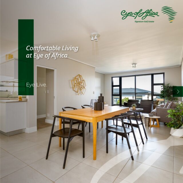 Experience Comfortable Living at The Village Cobbles & Haymarket! 🌿🏠

Your dream home is waiting! Experience spacious 3 bedroom residences at The Village Cobbles and 2 bedrooms at Haymarket, designed to offer luxury and functionality in the heart of Eye of Africa. Whether you're seeking a family-friendly retreat or a place to entertain, these apartments have it all.

Key Features:
✔️ Expansive 2 and 3-bedroom layouts for ultimate space
✔️ High-end finishes and modern fixtures
✔️ Private parking for added convenience
✔️ Beautiful views

This is your opportunity to enjoy elevated living surrounded by natural beauty, close to all the amenities Eye of Africa has to offer.
Secure your home in this exclusive community now!

📞 0861 420 420 | 📧 sales@eyeofafrica.co.za | Link in bio.

#EyeOfAfrica #CobblesHomes #HaymarketLiving #LuxuryLiving #FamilyHomes #ExclusiveEstates #PrestigeLifestyle