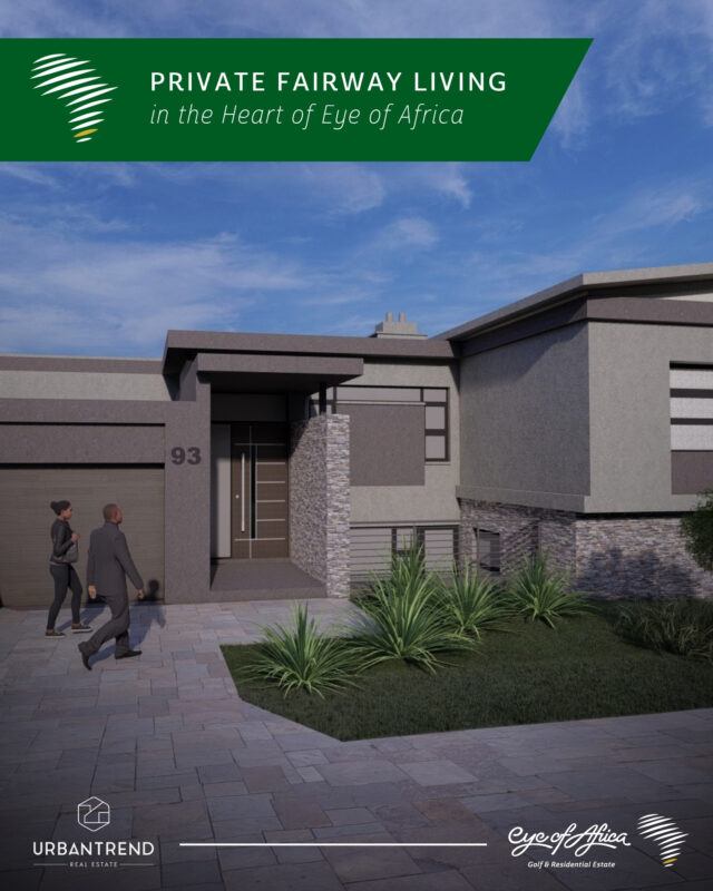 ⛳ Front-row golf course living.

Positioned on the 1st hole of the Greg Norman-designed golf course, this modern double-storey residence combines privacy, uninterrupted views, and contemporary family living within one of Eye of Africa's most sought-after locations.

This is a rare opportunity to secure a brand-new home overlooking the putting green.

Property Features:
🛏️ 4 Spacious Bedrooms
🛁 4.5 Bathrooms
🏡 Approx. 285sqm Under Roof
🌿 418sqm Stand
✨ Open-Plan Living & Dining Areas
🍽️ Contemporary Kitchen with Separate Scullery
🏊 Pool & Covered Patio
🛋️ PJ Lounge with Balcony
🚗 Double Garage
⛳ Separate Covered Golf Cart Parking
☀️ Solar-Ready Infrastructure
🌳 Enhanced Privacy Through Strategic Landscaping
🔌 Integrated Kitchen Appliances Included

💰 Priced at only R5,250,000.00

📩 Contact us to arrange a viewing.
📞 Tarryn: 063 601 2800
📞 Nontu: 078 651 8926
📞 Sandra: 073 170 0105

#EyeOfAfrica #UrbanTrend #GolfEstate #LuxuryLiving #LuxuryProperty