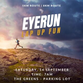 Spring Into Action! 🌸🏃‍♀️

Embrace the fresh vibes of spring with the Eye Run this Saturday! 

Feel the energy of the season as we run through blooming trails and scenery. 

Date: Saturday, 14th September 
Time: 06:30am 
Location: The Greens Parking Lot, Eye of Africa 

Whether you're sprinting for speed or jogging for joy, let's celebrate the new season together. Lace up, show up, and let’s make this a run to remember!

#EyeOfAfrica #SpringIntoAction #CommunityRun #SpringFitness #HealthyLiving #BloomAndRun #WeekendVibes #EyeRun2024