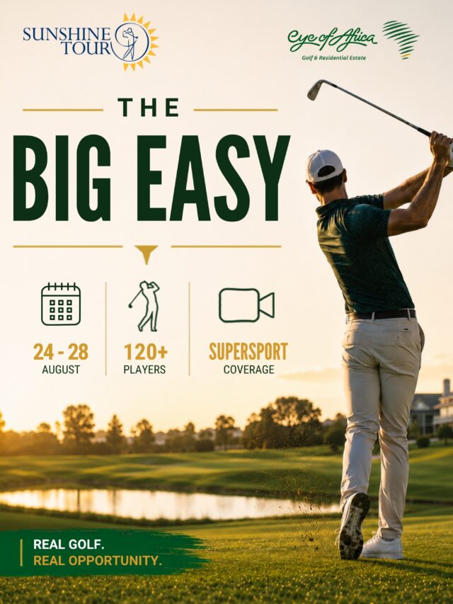 The Sunshine Tour is coming to Eye of Africa. ⛳️

From 24 to 28 August, 120+ players will take on our fairways as Eye of Africa proudly hosts another standout moment in South African golf.

We look forward to welcoming players and invited guests for an exciting week of tournament golf at the estate.

#EyeOfAfrica #SunshineTour #GolfSouthAfrica #GolfLife #TournamentGolf