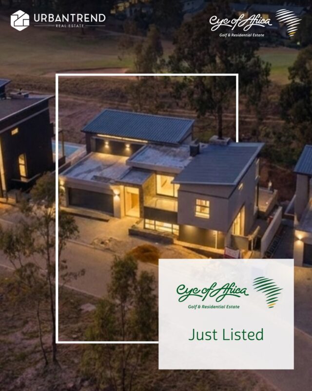 🏡 The Luxury of Being First.

Experience the unmatched appeal of a brand-new home, offering premium finishes and effortless luxury living.

Set within the exclusive Stone Quarter precinct of Eye of Africa Golf & Residential Estate, this newly completed home enjoys a prime position overlooking the first hole of the Greg Norman Championship Golf Course. ⛳

Property Features:
🛏️ 4 En-Suite Bedrooms
🛁 4.5 Bathrooms
🏡 Approx. 285sqm Under Roof
🌿 418sqm Stand
⛳ Golf Course Position
🍽️ Designer Kitchen with Separate Scullery
🛋️ Open-Plan Living Areas
🏊 Private Pool & Landscaped Garden
🌅 PJ Lounge with Balcony
🚗 Double Garage + Golf Cart Parking
☀️ Solar-Ready Infrastructure

💰 Priced at only R5,299,000.00

📩 Contact us to arrange a viewing.
📞 Tarryn: 063 601 2800
📞 Nontu: 078 651 8926
📞 Sandra: 073 170 0105

#EyeOfAfrica #UrbanTrend #LuxuryLiving #GolfEstateLiving #LuxuryProperty