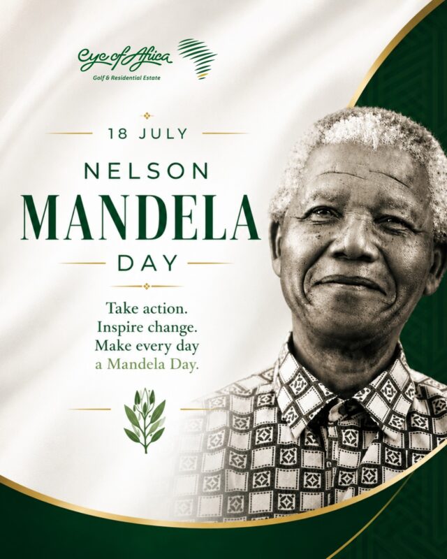 "It always seems impossible until it's done." – Nelson Mandela🇿🇦

Today we honour a leader whose legacy continues to inspire courage, compassion, and service. 

Here's to living with purpose and making every day count.

Happy Nelson Mandela Day. 💚

#MandelaDay #EyeOfAfrica #MakeADifference #NelsonMandela #TogetherWeCan