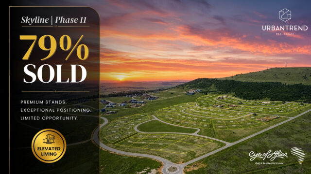 79% SOLD. ✨

Our Phase 11 known for its skyline views continues to attract buyers looking for premium stands.

With only 21% remaining, opportunities in this sought after phase are becoming increasingly limited.

📩 Contact us to secure your stand!

📞 Tarryn 063 601 2800
📞 Nontu 078 651 8926
📞 Sandra 073 170 0105
 
#EyeOfAfrica #Skyline #EstateLiving #Views #Land