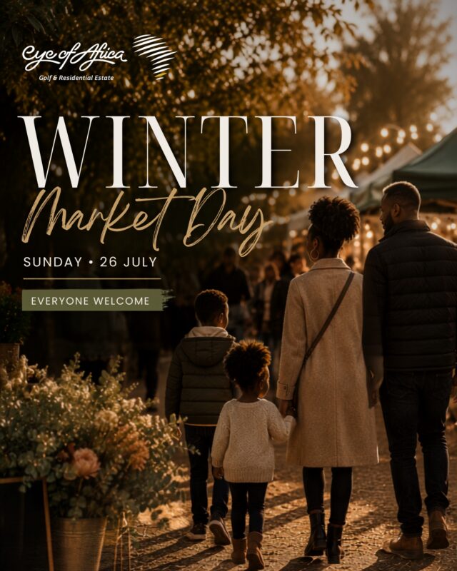 ❄️ Winter Market Day is THIS weekend! 🎉

Gather your family and enjoy a relaxed Sunday filled with great food, local shopping, live entertainment and plenty of fun for the little ones. 🍭🎉

📅 Sunday, 26 July
📍 Eye of Africa Golf & Residential Estate

There's something for everyone!
 
#EyeOfAfrica #MarketDay #Family #JohannesburgEvents #Weekend